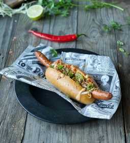 Daily Dog Hot Asian gourmet hotdog