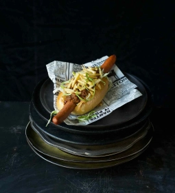 Daily Dog Chili Chief gourmet hotdog